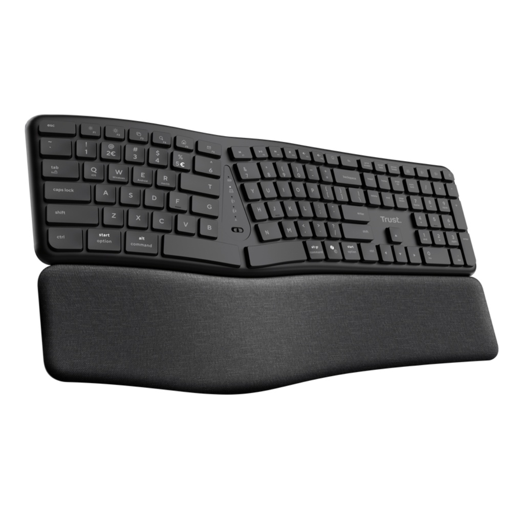 Teclado Trust Keyra Inalambrico-Bluetooth (multidispositvo) Negro  
