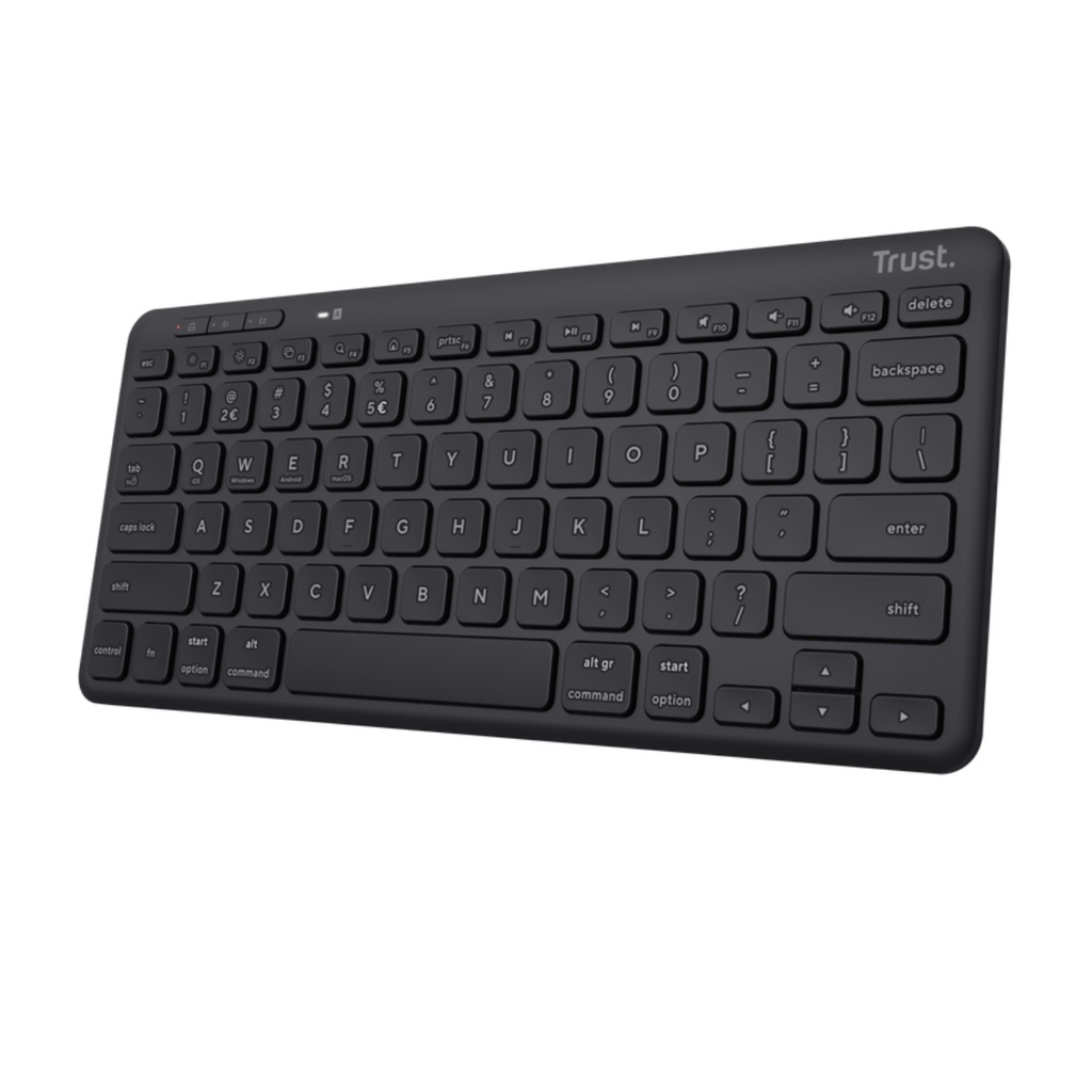 Teclado Trust Lyra Inalambrico-Bluetooth Negro Recargable