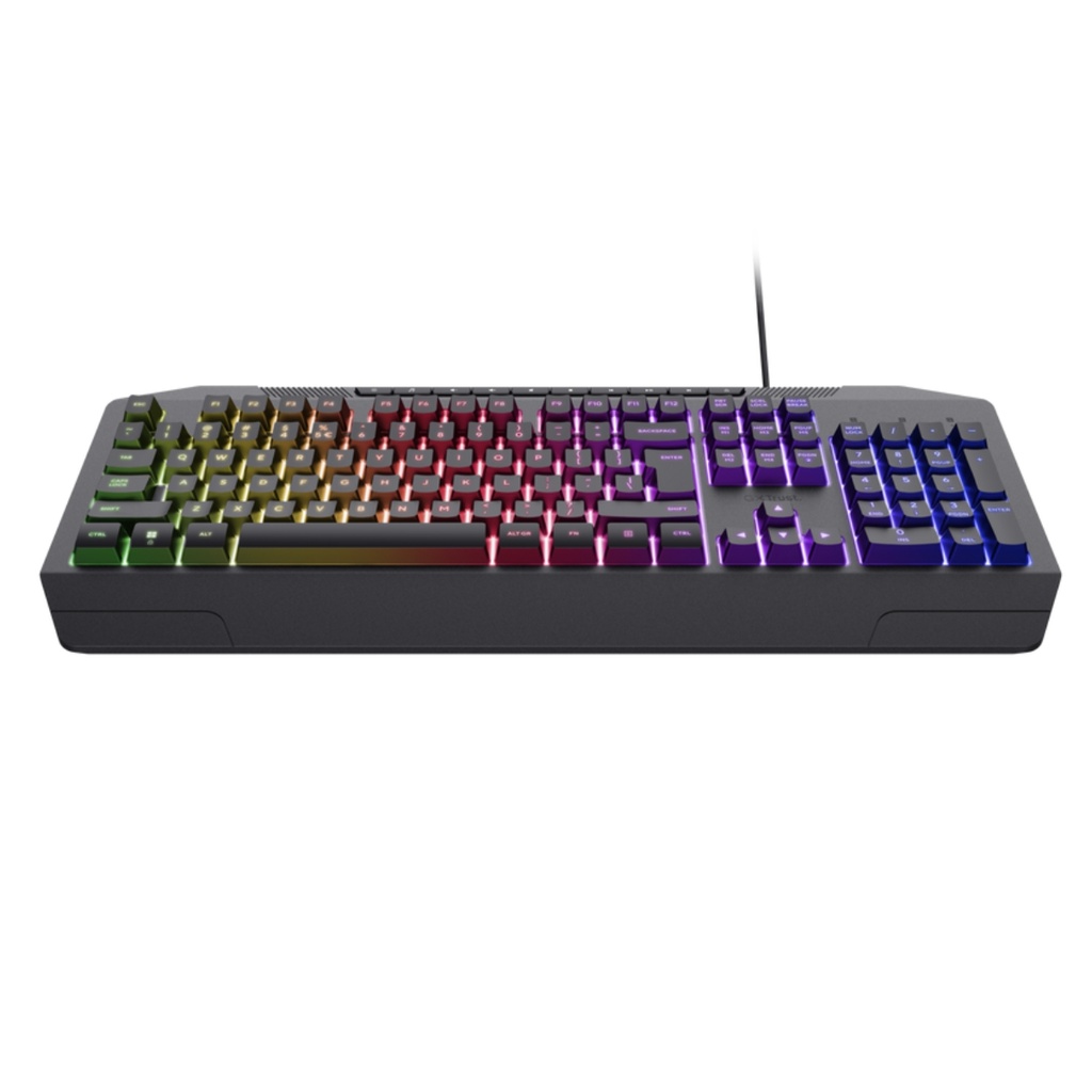 Teclado Trust Gxt 836 Evocx Gamer con Iluminacion Rainbow