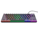 Teclado Gamer trust Gxt 867 Acira Mecanico 60% Negro