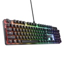 Teclado Gamer trust Gxt 871 Zora Mecanico Negro