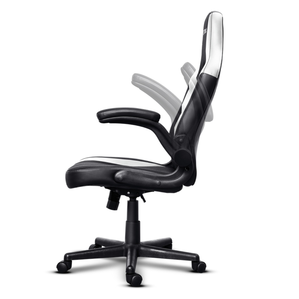 Silla gamer Trust Gxt 703W Riye Negro Blanco