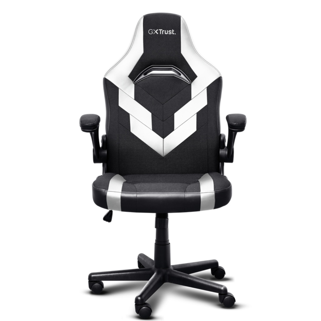Silla gamer Trust Gxt 703W Riye Negro Blanco