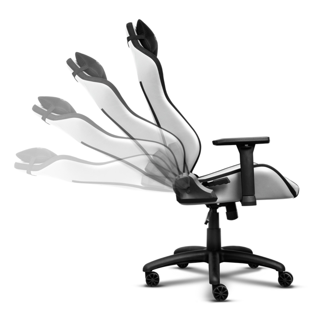 Silla Gamer Ergonomica trust Gxt 714B Ruya Negra Blanca
