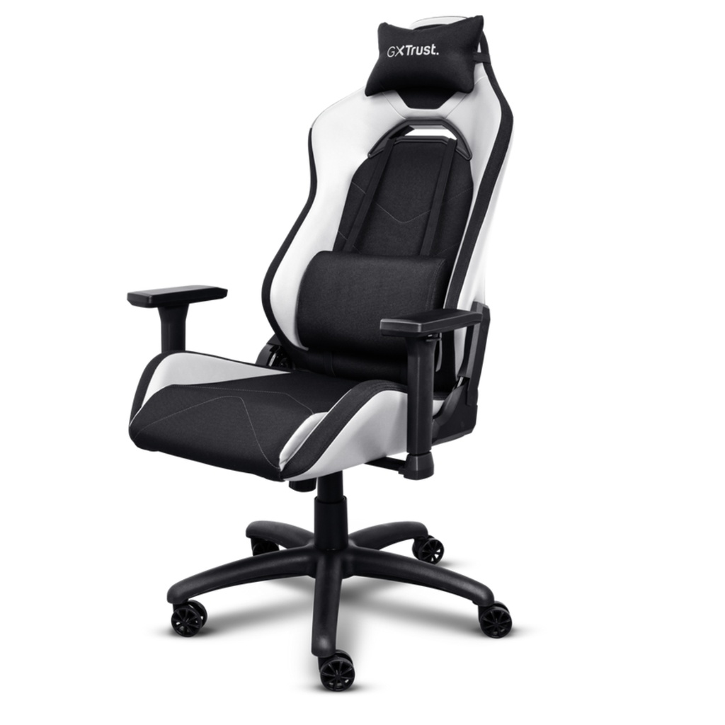 Silla Gamer Ergonomica trust Gxt 714B Ruya Negra Blanca