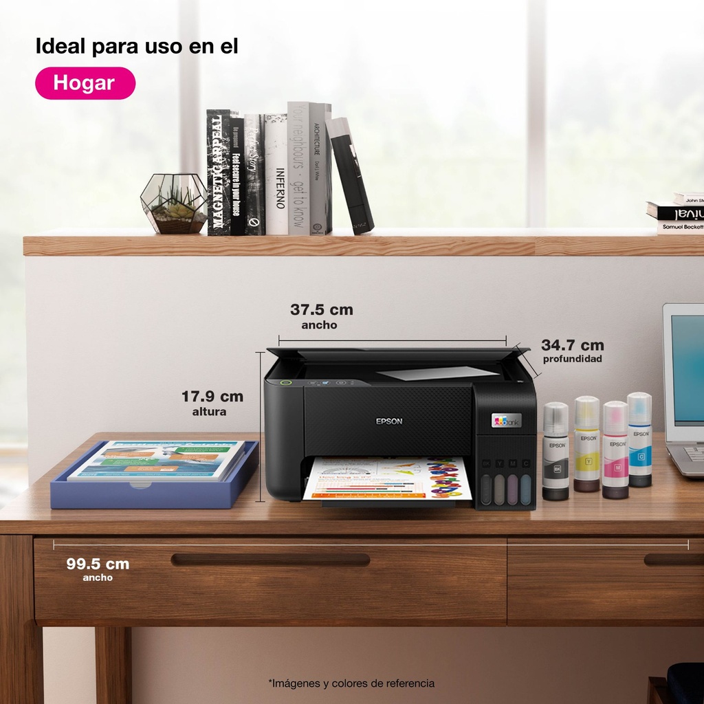 Impresora EPSON Multifuncional Color Ecotank L3210 - Negro
