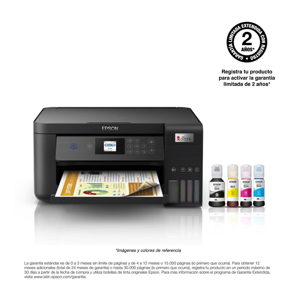 Impresora Multifuncional Wifi EPSON Ecotank L4260 - Negro