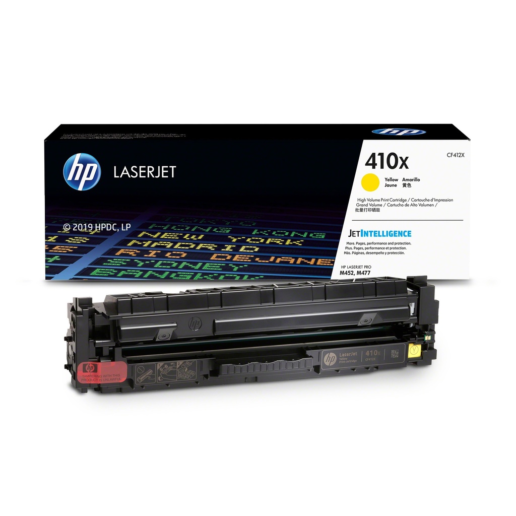 Cartucho Original De Tóner Hp 410x Alto Rendimiento Amarillo, 5.000 Páginas