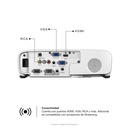 Proyector Epson PowerLite E20, 3.400 lúmenes, Resolución (1024 x 768)