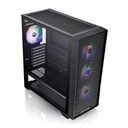 Chasis Thermaltake H390 TG ARGB Mid Tower con 4 Ventiladores ARGB 120mm, Fuente 750W 80 Plus Bronze Negro