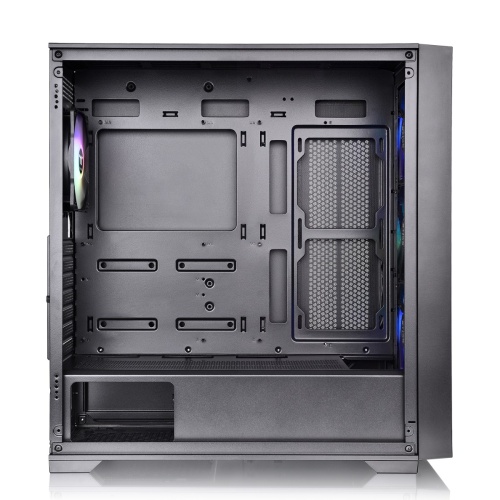 Chasis Thermaltake H390 TG ARGB Mid Tower con 4 Ventiladores ARGB 120mm, Fuente 750W 80 Plus Bronze Negro