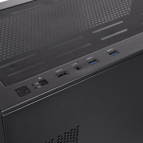 Chasis Thermaltake H390 TG ARGB Mid Tower con 4 Ventiladores ARGB 120mm, Fuente 750W 80 Plus Bronze Negro