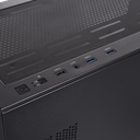 Chasis Thermaltake H390 TG ARGB Mid Tower con 4 Ventiladores ARGB 120mm, Fuente 750W 80 Plus Bronze Negro