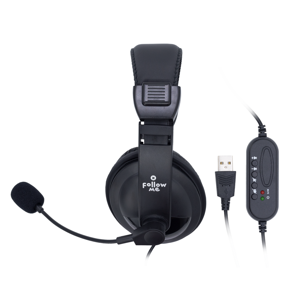 Diadema USB con Microfono Follow Me SY750