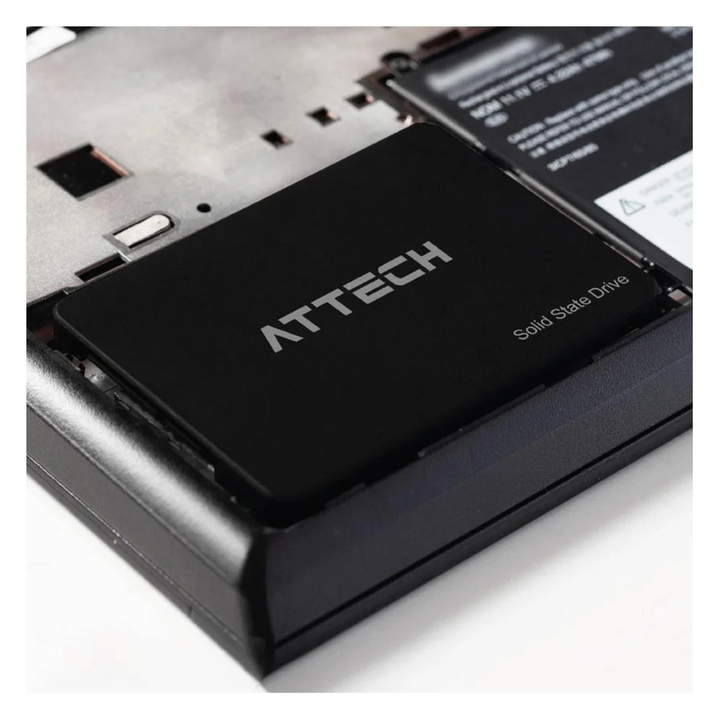 AT422-256GBSATAIII2.5 SSD 2,5" SATA III AT422-256GB - ATTECH LECTURA: HASTA 550 MB/s ESCRITURA: HASTA 520 MB/s