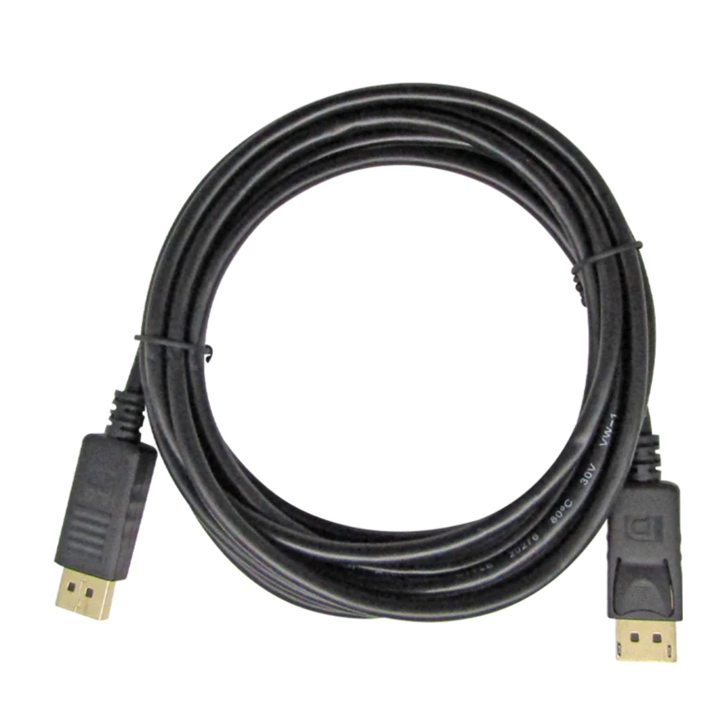 CABLE DISPLAYPORT A DISPLAYPORT 1.8M V1.2 4K AWG32 (BLACK) FULL COPPER XUE 