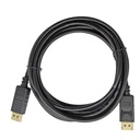 CABLE DISPLAYPORT A DISPLAYPORT 1.8M V1.2 4K AWG32 (BLACK) FULL COPPER XUE 