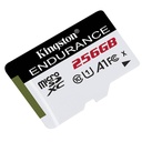 Tarjeta High-Endurance microSD Kingston 256GB  C10 A1