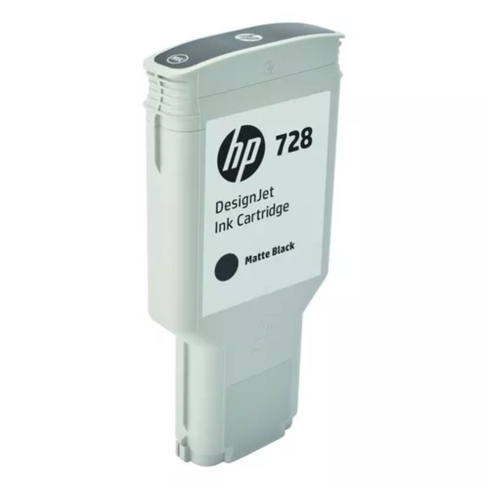 Cartucho Original De Tinta HP 728 Negro Mate, 300ml