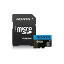 Additional Image for Micro SD ADATA 64GB + Adaptador Clase 10