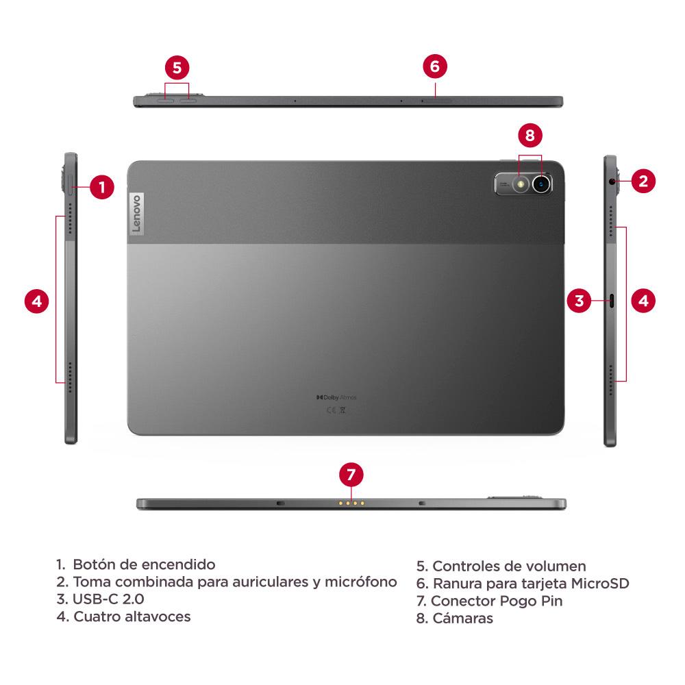 Additional Image for Tablet Portatil Lenovo P11 TB350FU (2nd ge) 11,5 Pulgadas 2K con WIFI, 6GB RAM + Almacenamiento 128GB + Teclado y Lápiz Gris