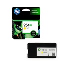 Cartucho Original De Tinta Hp 954xl Alto Rendimiento Amarillo, 1.600 Páginas, 20 ml
