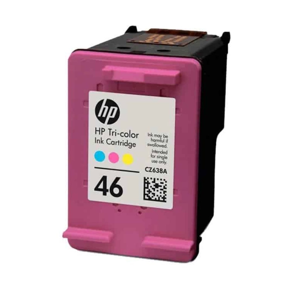 Cartucho Original De Tinta Hp 46 Tricolor, 750 Páginas, 14 ml