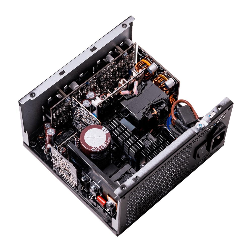 Additional Image for XPG CORE REACTOR II VE, Black, 80+ Gold, Full Modular, 850W, ATX 24x1, EPS 8x2, PCIE 6+2x3, MOLEXx2, 12VHPWRx1, SATAx6, TW Capacitor,