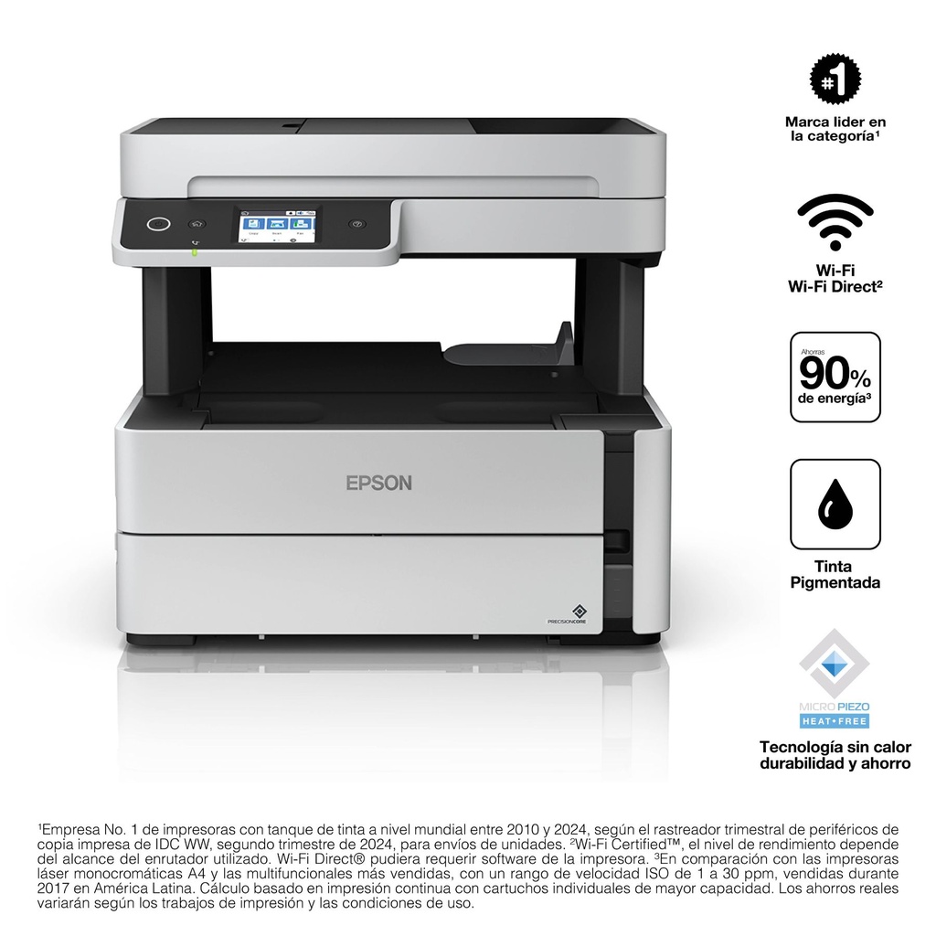 Additional Image for Impresora Multifuncional EPSON Ecotank Monocromático M3170 COLOR Blanco
