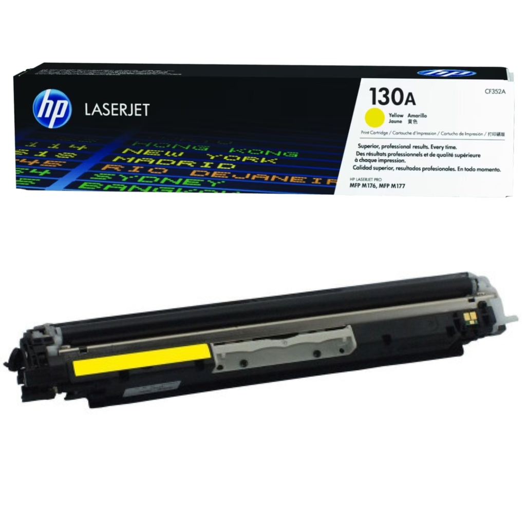 Cartucho Original de Tóner HP 130a Amarillo, 1.000 Páginas