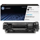 Cartucho Original de Tóner HP 136X Alto Rendimiento Negro, 2.600 Páginas