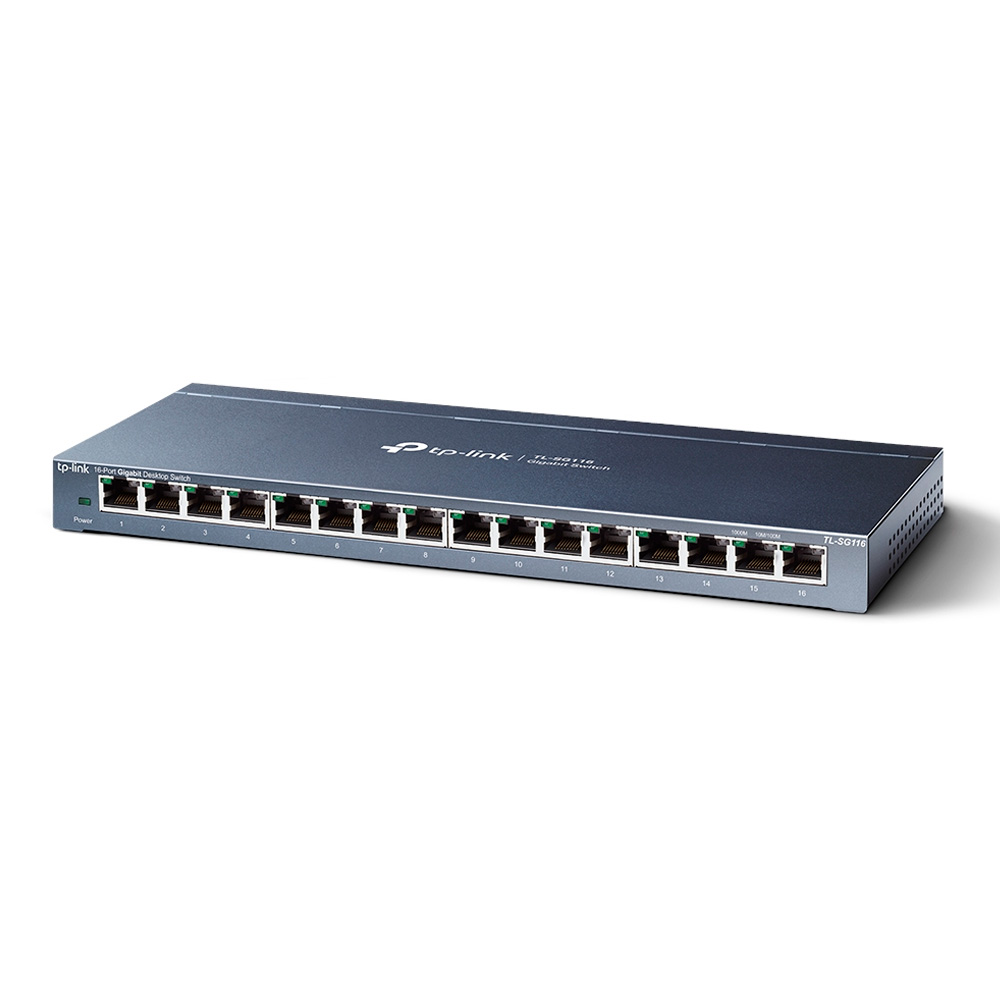 Additional Image for Switch 16 Puertos Gigabit Desktop 16 puetos Gigabit RJ45 SPEC: Caja de acero para Desktop, Plug and Play