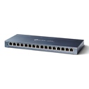 Additional Image for Switch 16 Puertos Gigabit Desktop 16 puetos Gigabit RJ45 SPEC: Caja de acero para Desktop, Plug and Play