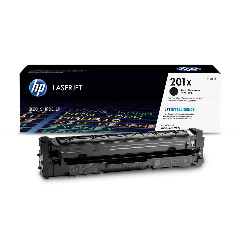 Cartucho Original de Tóner HP 201x Alto Rendimiento Negro, 2.800 Páginas