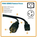 Additional Image for Cable De Alimentación TRIPPLITE C19 A Nema L6-20 Servicio Pesado COLOR Negro