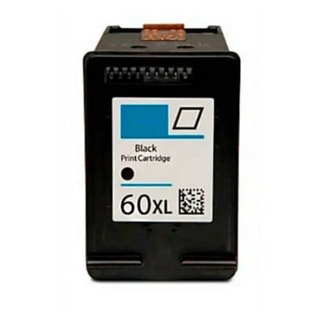 Cartucho Original De Tinta Hp 60xl Alto Rendimiento Negra, 600 Páginas, 12 ml