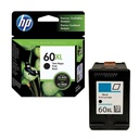 Cartucho Original De Tinta Hp 60xl Alto Rendimiento Negra, 600 Páginas, 12 ml