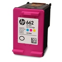 Cartucho Original De Tinta Hp 662 Tricolor, 100 Páginas, 2 ml