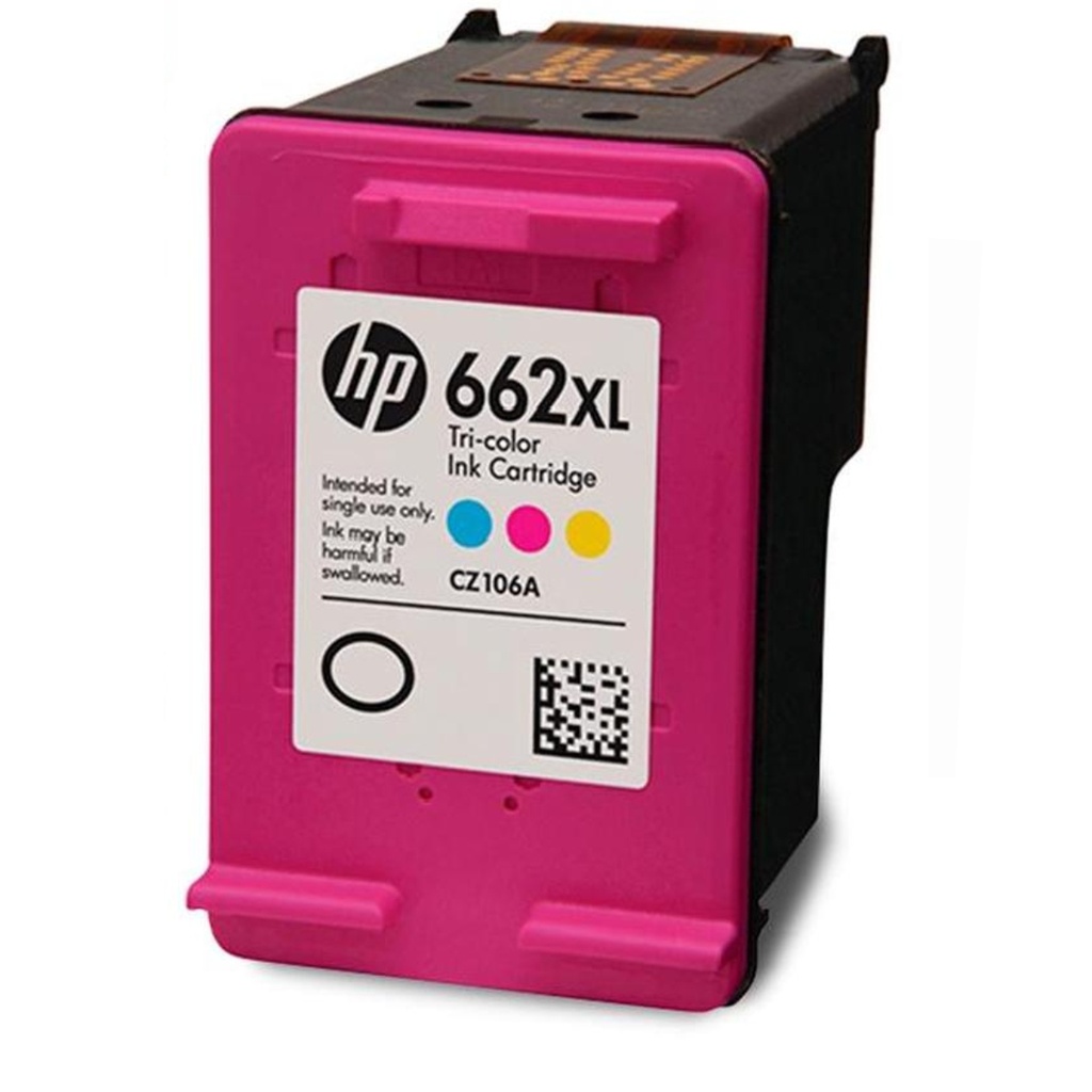 Cartucho Original De Tinta Hp 662xl Alto Rendimiento Tricolor, 300 Páginas, 8 ml