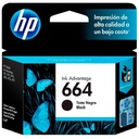 Cartucho Original De Tinta Hp 664 Negra, 120 Páginas, 2 ml