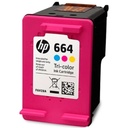 Cartucho Original De Tinta Hp 664 Tricolor, 100 Páginas, 2 ml