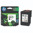 Cartucho Original De Tinta Hp 664xl Alto Rendimiento Negra, 480 Páginas, 8.5 ml