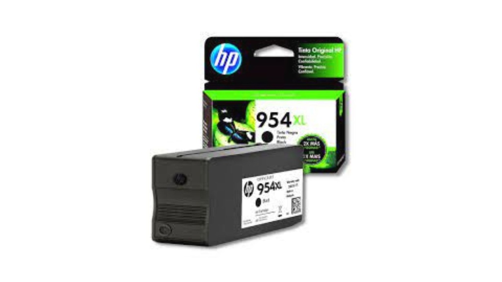 Cartucho Original De Tinta Hp 954xl Alto Rendimiento Negra, 2.000 Páginas, 42.5 ml