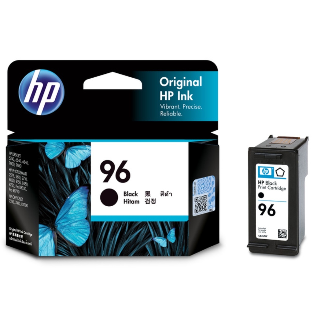 Cartucho Original De Tinta Hp 96 Negro, 860 Páginas, 21 ml