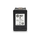 Cartucho Original De Tinta Hp 667 Negro, 120 Páginas, 2 ml