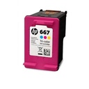 Cartucho Original De Tinta Hp 667 Tricolor, 100 Páginas, 2 ml