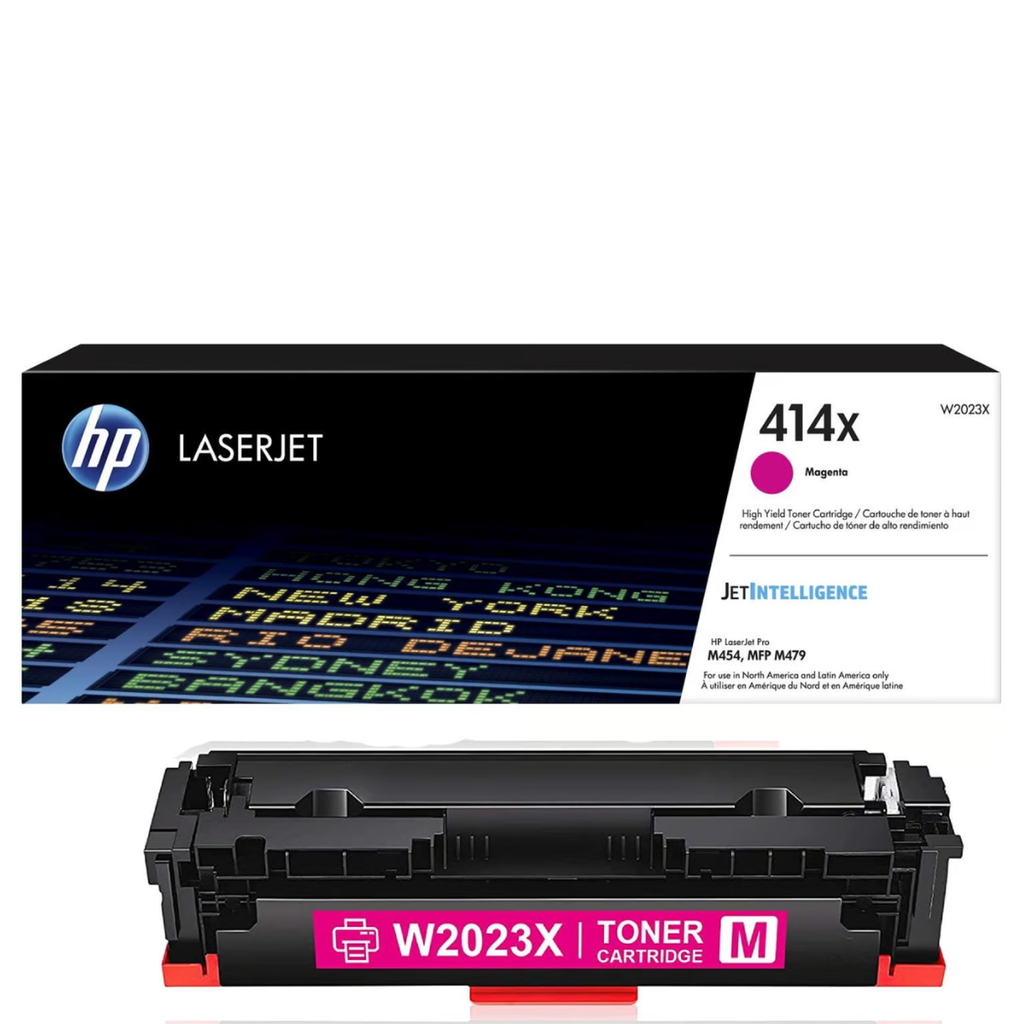 Cartucho Original de Tóner Hp 414x Alto Rendimiento Magenta, 6.000 Páginas