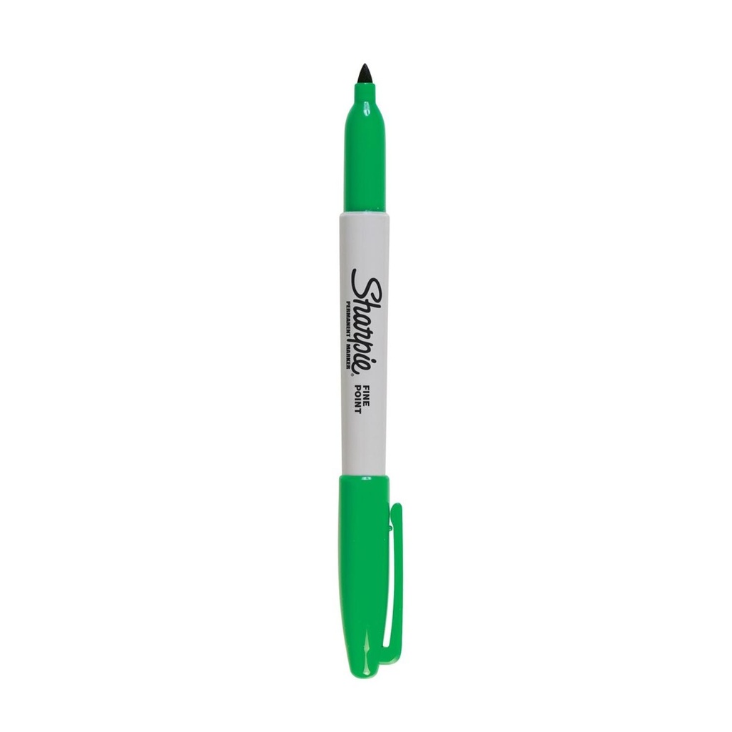 Marcador Permanente Sharpie Punta Fina Verde