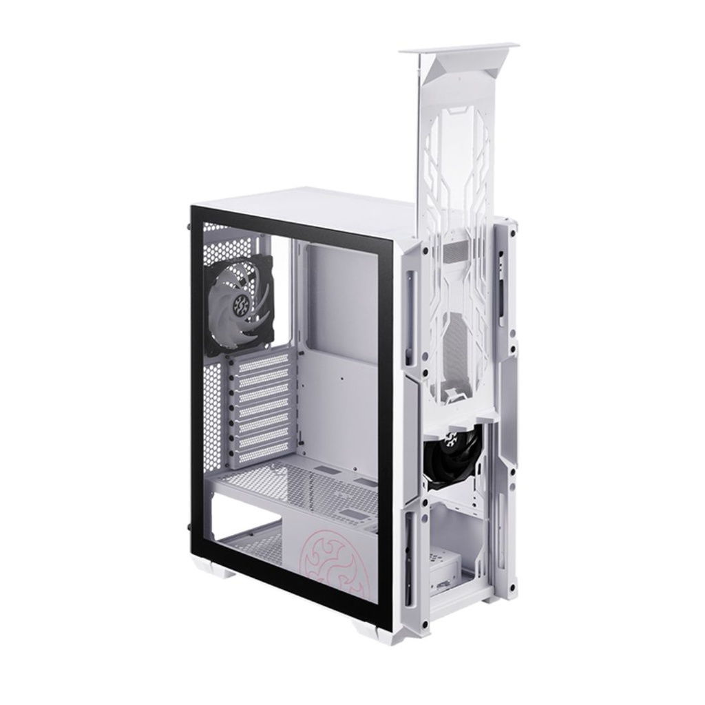 Chasis gamer XPG by ADATA STARKER Blanco / ATX / Vidrio templado X1 / 1 Fan cooler ARGB + 1 Fan Cooler Standard