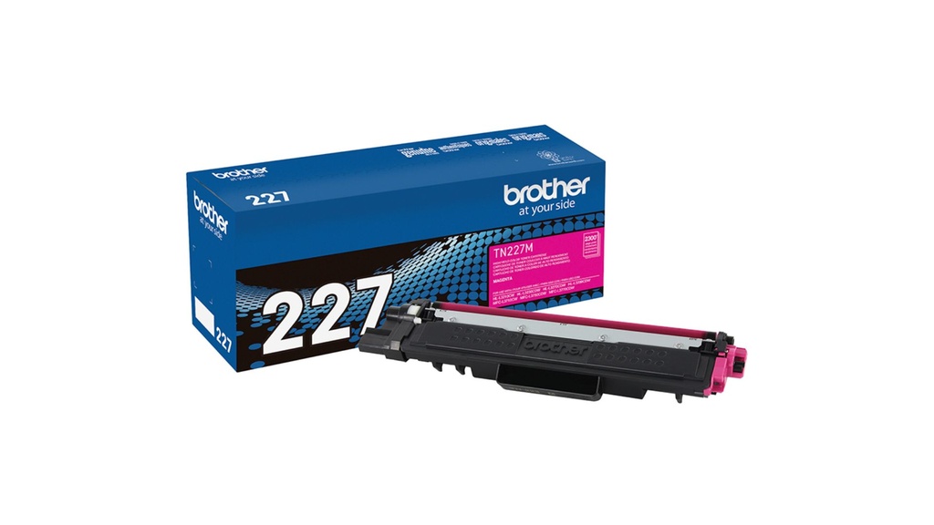 Cartucho Original De Tóner Brother TN227M Alto rendimiento Magenta, 2.300 Páginas